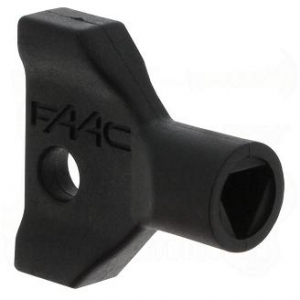 FAAC 713002 Ключ трехгранный пластиковый дополнительный для разблокировки приводов шлагбаумов 402, 620, 640 серий