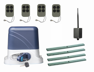 КОРН KSL-800KIT-KR4-BT-T4 Автоматика для откатных ворот KSL-800 KIT-KR4-BT-Т4, комплект: привод, 4 пульта, Bluetooth-модуль, 4 рейки