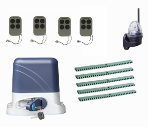 КОРН KSL-800KIT-L4K5-T4 Автоматика для откатных ворот KSL-800 KIT-L4K5-Т4, комплект: привод, 4 пульта, лампа, 5 реек