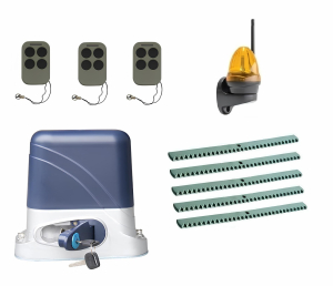 КОРН KSL-1300KIT-LK5-T3 Автоматика для откатных ворот KSL-1300 KIT-LK5-Т3, комплект: привод, 3 пульта, лампа, 5 реек