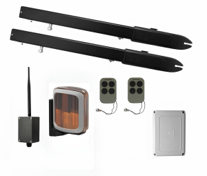 КОРН KSW-3000L-2K-BT Автоматика для распашных ворот KSW-3000 L-2K-BT, комплект: 2 привода, блок управления, 2 пульта, лампа, Bluetooth-модуль