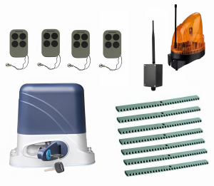 КОРН KSL-800KIT-L1K7-BT-T4 Автоматика для откатных ворот KSL-800 KIT-L1K7-BT-Т4, комплект: привод, 4 пульта, Bluetooth-модуль, лампа, 7 реек