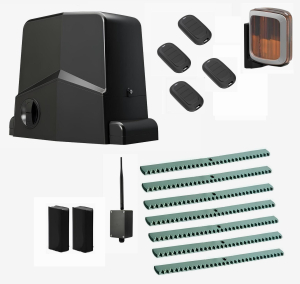 AN-MOTORS ARW-600MKITFULL7-A-BT-T4 Автоматика для откатных ворот ARW-600MKIT FULL7-A-BT-T4, комплект: привод, 4 пульта, лампа, фотоэлементы, 7 реек, Bluetooth-модуль