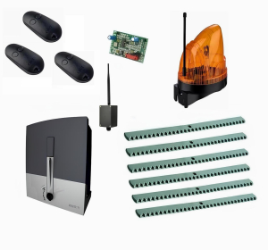 CAME BXL04AGS KIT6-LK2-BT-T3 Автоматика для откатных ворот BXL04AGS KIT6-LK2-BT-Т3, комплект: привод, радиоприемник, 3 пульта, лампа, 6 реек, Bluetooth-модуль