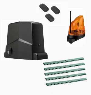 AN-MOTORS ARW-600MKIT-1LK5-T3 Автоматика для откатных ворот ARW-600MKIT 1LK5-Т3, комплект: привод, сигнальная лампа, 3 пульта, 5 реек