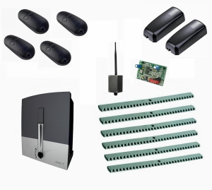 CAME BXL04AGS KIT6-FK-BT-T4 Автоматика для откатных ворот BXL04AGS KIT6-FK-BT-T4, комплект: привод, радиоприемник, 4 пульта, фотоэлементы, 6 реек, Bluetooth-модуль