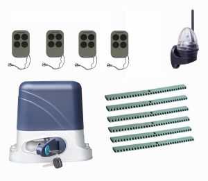 КОРН KSL-1300KIT-L4K6-T4 Автоматика для откатных ворот KSL-1300 KIT-L4K6-Т4, комплект: привод, 4 пульта, лампа, 6 реек