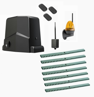 AN-MOTORS ARW-600MKIT-LK7-BT-T3 Автоматика для откатных ворот ARW-600MKIT LK7-BT-Т3, комплект: привод, сигнальная лампа, 3 пульта, 7 реек, Bluetooth-модуль