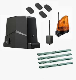 AN-MOTORS ARW-1000MKIT-1LK4-BT-T4 Автоматика для откатных ворот ARW-1000MKIT 1LK4-BT-T4, комплект: привод, сигнальная лампа, 4 пульта, 4 рейки, Bluetooth-модуль