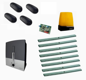 CAME BXL04AGS KIT8-L-T4 Автоматика для откатных ворот BXL04AGS KIT8-L-T4, комплект: привод, радиоприемник, 4 пульта, лампа, антенна, 8 реек