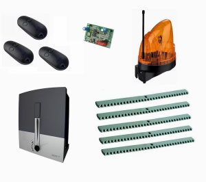 CAME BXL04AGS KIT5-LK2-T3 Автоматика для откатных ворот BXL04AGS KIT5-LK2-Т3, комплект: привод, радиоприемник, 3 пульта, лампа, 5 реек