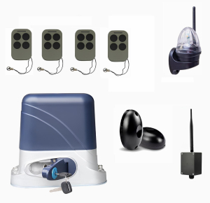 КОРН KSL-1300FULL-4K-BT-T4 Автоматика для откатных ворот KSL-1300 FULL-4K-BT-Т4, комплект: привод, 4 пульта, Bluetooth-модуль, фотоэлементы, лампа