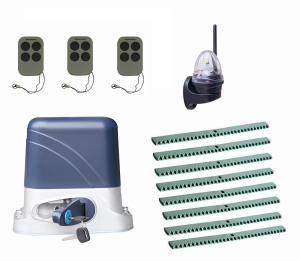 КОРН KSL-800KIT-L4K8-T3 Автоматика для откатных ворот KSL-800 KIT-L4K8-Т3, комплект: привод, 3 пульта, лампа, 8 реек