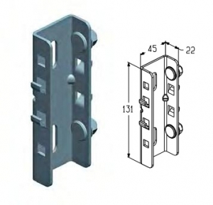 ALUTECH IB-4508 - 403431700 Кронштейн промежуточный для подъёмных секционных ворот