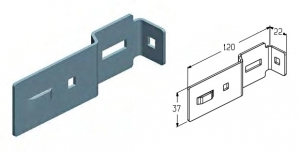 ALUTECH B-3501 - 402600700 Кронштейн мерной планки для подъёмных секционных ворот