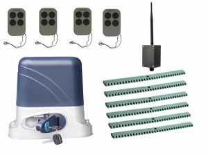 КОРН KSL-1300KIT-KR6-BT-T4 Автоматика для откатных ворот KSL-1300 KIT-KR6-BT-Т4, комплект: привод, 4 пульта, Bluetooth-модуль, 6 реек
