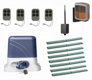 КОРН KSL-1300KIT-L2K8-BT-T4 Автоматика для откатных ворот KSL-1300 KIT-L2K8-BT-Т4, комплект: привод, 4 пульта, Bluetooth-модуль, лампа, 8 реек