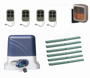 КОРН KSL-1300KIT-L2K6-T4 Автоматика для откатных ворот KSL-1300 KIT-L2K6-Т4, комплект: привод, 4 пульта, лампа, 6 реек