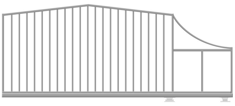 КОРН 70РС702-65КГ Откатные ворота КОРН ГОРКА, толщина 65 мм