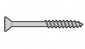 HORMANN 3041061 Винт с потайной головкой Homplast с крестообразным шлицем (5 × 52)