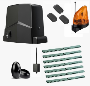 AN-MOTORS ARW-1000MKIT FULL7-1K-BT-T3 Автоматика для откатных ворот ARW-1000MKIT FULL7-1K-BT-Т3, комплект: привод, 3 пульта, лампа, фотоэлементы, 7 реек, Bluetooth-модуль