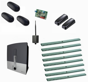 CAME BXL04AGS KIT8-FK-BT-T3 Автоматика для откатных ворот BXL04AGS KIT8-FK-BT-Т3, комплект: привод, радиоприемник, 3 пульта, фотоэлементы, 8 реек, Bluetooth-модуль