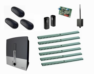 CAME BXL04AGS KIT6-F-BT-T3 Автоматика для откатных ворот BXL04AGS KIT6-F-BT-Т3, комплект: привод, радиоприемник, 3 пульта, фотоэлементы, 6 реек, Bluetooth-модуль