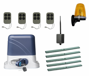КОРН KSL-800KIT-L3K5-BT-T4 Автоматика для откатных ворот KSL-800 KIT-L3K5-BT-Т4, комплект: привод, 4 пульта, Bluetooth-модуль, лампа, 5 реек