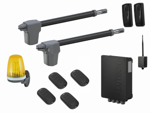 AN-MOTORS ATW-400KIT FULL-BT-T4 Автоматика для распашных ворот ATW-400KIT FULL-BT-T4, комплект: 2 привода, блок управления,  4 пульта, фотоэлементы, лампа, Bluetooth-модуль