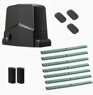 AN-MOTORS ARW-600MKIT-FA7-T3 Автоматика для откатных ворот ARW-600MKIT FA7-Т3, комплект: привод, фотоэлементы, 3 пульта, 7 реек