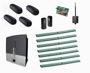 CAME BXL04AGS KIT7-F-BT-T4 Автоматика для откатных ворот BXL04AGS KIT7-F-BT-T4, комплект: привод, радиоприемник, 4 пульта, фотоэлементы, 7 реек, Bluetooth-модуль