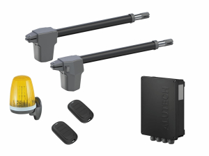 AN-MOTORS ATW-400KIT-L Автоматика для распашных ворот ATW-400KIT-L, комплект: 2 привода, блок управления, 2 пульта, лампа