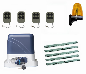 КОРН KSL-800KIT-L3K5-T4 Автоматика для откатных ворот KSL-800 KIT-L3K5-Т4, комплект: привод, 4 пульта, лампа, 5 реек