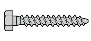 HORMANN 3047355 Шуруп по дереву с шестигранной головкой (8 × 60)