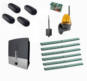 CAME BXL04AGS KIT6-LK-BT-T4 Автоматика для откатных ворот BXL04AGS KIT6-LK-BT-T4, комплект: привод, радиоприемник, 4 пульта, лампа, 6 реек, Bluetooth-модуль