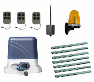 КОРН KSL-800KIT-L3K7-BT-T3 Автоматика для откатных ворот KSL-800 KIT-L3K7-BT-Т3, комплект: привод, 3 пульта, Bluetooth-модуль, лампа, 7 реек
