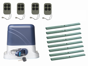 КОРН KSL-800KIT-KR8-T4 Автоматика для откатных ворот KSL-800 KIT-KR8-Т4, комплект: привод, 4 пульта, 8 реек