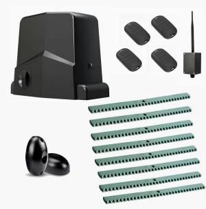AN-MOTORS ARW-600MKIT-FK8-BT-T4 Автоматика для откатных ворот ARW-600MKIT FK8-BT-T4, комплект: привод, фотоэлементы, 4 пульта, 8 реек, Bluetooth-модуль