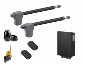 AN-MOTORS ATW-400KIT FULL-K Автоматика для распашных ворот ATW-400KIT FULL-K, комплект:  2 привода, блок управления, 2 пульта, фотоэлементы, лампа