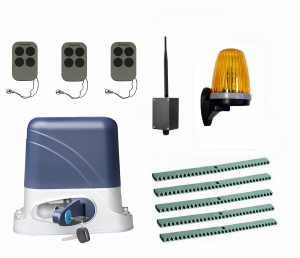КОРН KSL-800KIT-L3K5-BT-T3 Автоматика для откатных ворот KSL-800 KIT-L3K5-BT-Т3, комплект: привод, 3 пульта, Bluetooth-модуль, лампа, 5 реек