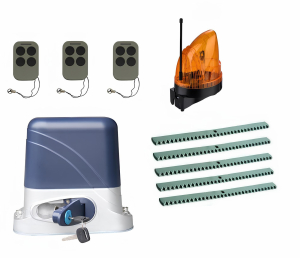 КОРН KSL-800KIT-L1K5-T3 Автоматика для откатных ворот KSL-800 KIT-L1K5-Т3, комплект: привод, 3 пульта, лампа, 5 реек