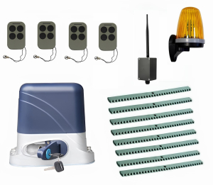 КОРН KSL-800KIT-L3K8-BT-T4 Автоматика для откатных ворот KSL-800 KIT-L3K8-BT-Т4, комплект: привод, 4 пульта, Bluetooth-модуль, лампа, 8 реек