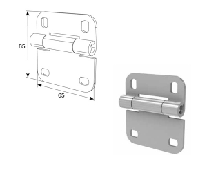 DOORHAN N25233-1/RAL9003 Внутренняя петля облегченная для панелей с новой формой профиля RAL9003 для подъёмных секционных ворот