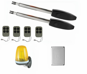 КОРН KSW-2500L-T4-3K Автоматика для распашных ворот KSW-2500 L-T4-3K, комплект: 2 привода, блок управления, 4 пульта, лампа
