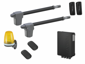 AN-MOTORS ATW-400KIT FULL Автоматика для распашных ворот ATW-400KIT FULL, комплект: 2 привода, блок управления,2 пульта, фотоэлементы, лампа