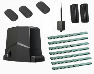 AN-MOTORS ARW-1000MKIT-F7-BT-T3 Автоматика для откатных ворот ARW-1000MKIT F7-BT-Т3, комплект: привод, фотоэлементы, 3 пульта, 7 реек, Bluetooth-модуль