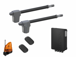AN-MOTORS ATW-400KIT LK Автоматика для распашных ворот ATW-400KIT LK, комплект: 2 привода, блок управления, 2 пульта, лампа