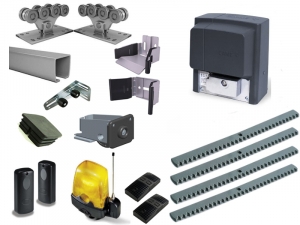 ALUTECH SGN.01.002.150-8 + BX708AGS KIT-KR7 Комплектующие для откатных ворот весом до 450 кг или шириной до 5м (набор-комплект) с автоматикой CAME BX708AGS KIT-KR7
