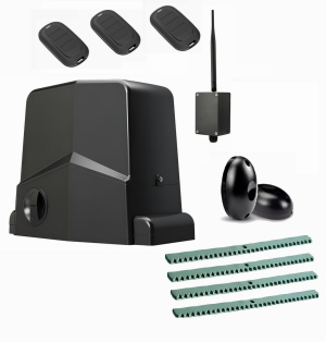 AN-MOTORS ARW-1000MKIT-FK4-BT-T3 Автоматика для откатных ворот ARW-1000MKIT FK4-BT-Т3, комплект: привод, фотоэлементы, 3 пульта, 4 рейки, Bluetooth-модуль