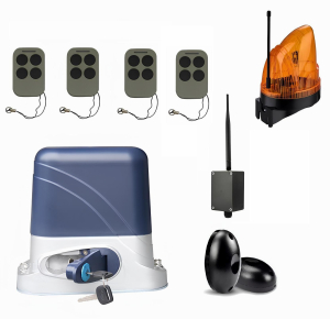 КОРН KSL-1300FULL-1K-BT-T4 Автоматика для откатных ворот KSL-1300 FULL-1K-BT-Т4, комплект: привод, 4 пульта, Bluetooth-модуль, фотоэлементы, лампа